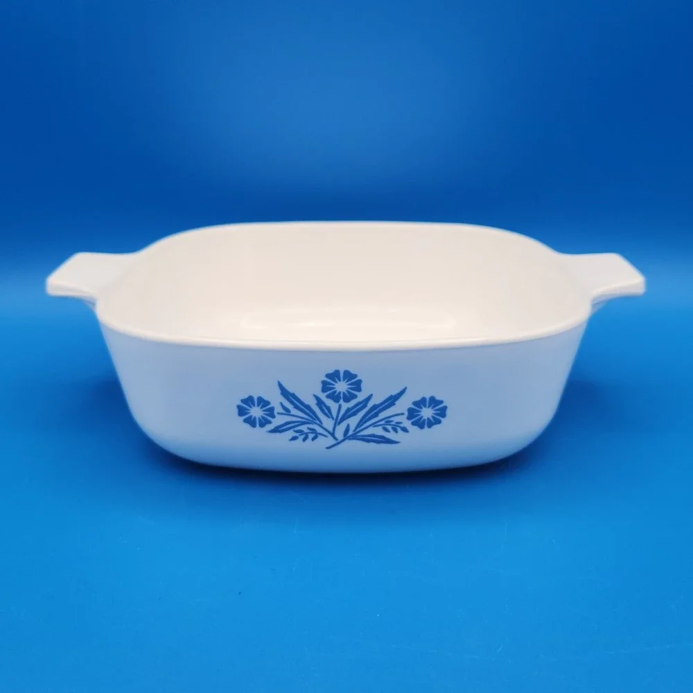 Vintage 1959 Corning Ware Blue Cornflower 1 Quart Casserole Dish C-31